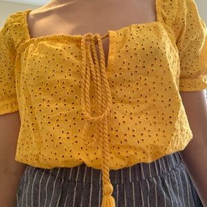 Missguided yellow top